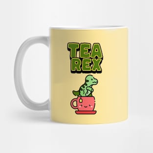 Trex tea rex pun typography tyrannosaurus dinosaur | Morcaworks Mug